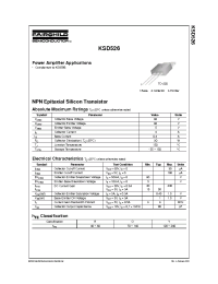 Datasheet KSD526 manufacturer Fairchild