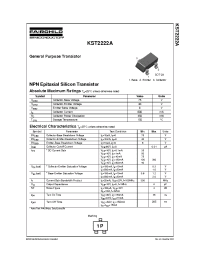 Datasheet KST2222A manufacturer Fairchild