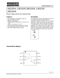 Datasheet LM258N manufacturer Fairchild