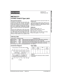 Datasheet MM74HC373CW manufacturer Fairchild