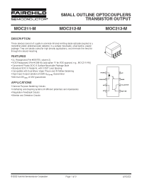 Datasheet MOC211-M manufacturer Fairchild