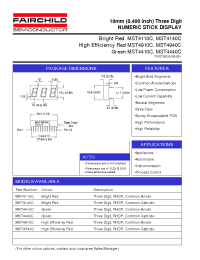 Datasheet MST4140C manufacturer Fairchild