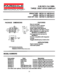 Datasheet MST6441C manufacturer Fairchild