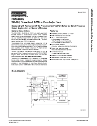 Datasheet NM34C02 manufacturer Fairchild