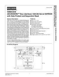 Datasheet NM93CS46 manufacturer Fairchild