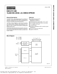Datasheet NMC27C16 manufacturer Fairchild