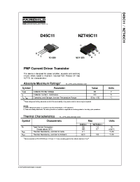 Datasheet NZT45C11 manufacturer Fairchild