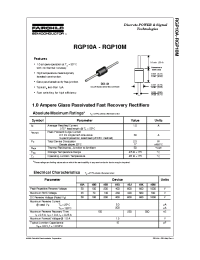 Datasheet RGP10G manufacturer Fairchild