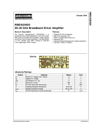 Datasheet RMDA20420 manufacturer Fairchild
