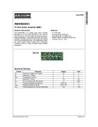 Datasheet RMWB33001 manufacturer Fairchild