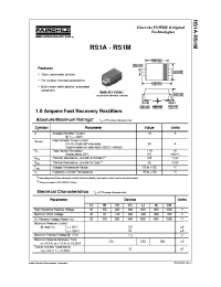 Datasheet RS1A manufacturer Fairchild