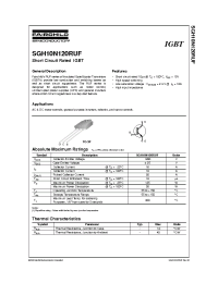 Datasheet SGH10N120RUF manufacturer Fairchild