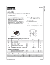 Datasheet SI3443DV manufacturer Fairchild