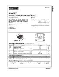 Datasheet SI3445DV manufacturer Fairchild