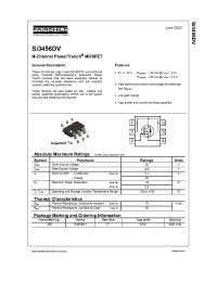 Datasheet SI3456DV manufacturer Fairchild