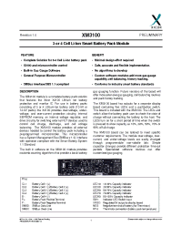 Datasheet XM3100 manufacturer Fairchild