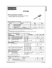 Datasheet ZTX749A manufacturer Fairchild