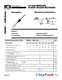 Datasheet 1N5402 manufacturer FCI