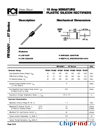 Datasheet FR10A01...07 manufacturer FCI