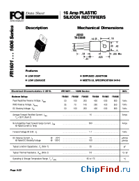 Datasheet FR1602 manufacturer FCI