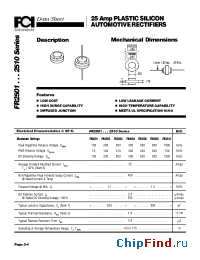 Datasheet FR2501 manufacturer FCI