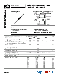 Datasheet GP02-30 manufacturer FCI