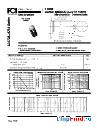Datasheet LL4728 manufacturer FCI