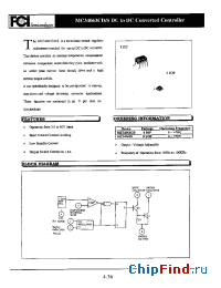 Datasheet MC34063CD/S manufacturer FCI