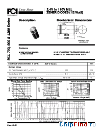 Datasheet MLL4372 manufacturer FCI