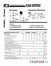 Datasheet VF16C0560 manufacturer FCI