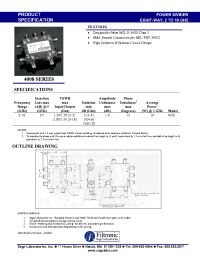 Datasheet 4238 manufacturer Filtronic