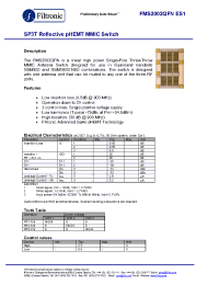 Datasheet FMS2002QFN manufacturer Filtronic