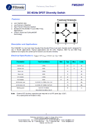 Datasheet FMS2007-000-EB manufacturer Filtronic