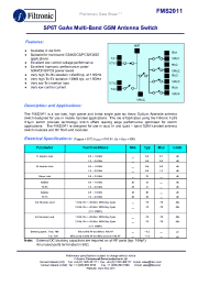Datasheet FMS2011-000-WP manufacturer Filtronic