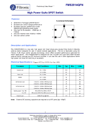 Datasheet FMS2014-001-EB manufacturer Filtronic