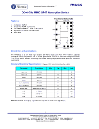 Datasheet FMS2022 manufacturer Filtronic