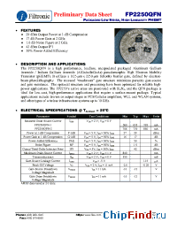 Datasheet FP2250QFN-1 manufacturer Filtronic