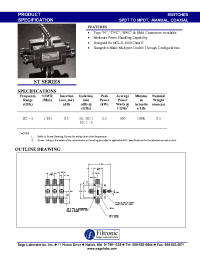 Datasheet STM2180A manufacturer Filtronic