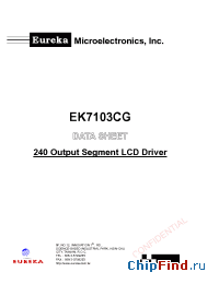 Datasheet EK7103CG manufacturer Fitpower