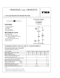 Datasheet 1N4937G manufacturer Formosa