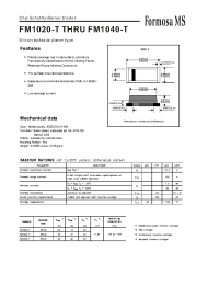 Datasheet FM1020-T manufacturer Formosa
