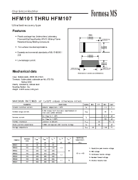 Datasheet HFM105 manufacturer Formosa