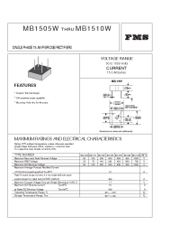 Datasheet MB152W manufacturer Formosa