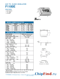 Datasheet F1145ER manufacturer Fox Electronics