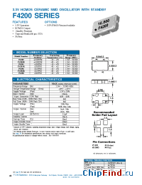 Datasheet F4205R manufacturer Fox Electronics