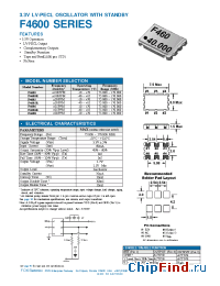 Datasheet F4605 manufacturer Fox Electronics