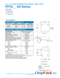 Datasheet FPC502AS manufacturer Fox Electronics