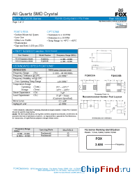 Datasheet FQ6035 manufacturer Fox Electronics