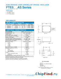 Datasheet FTE501AS manufacturer Fox Electronics