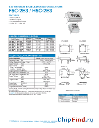 Datasheet H5C-2E3 manufacturer Fox Electronics
